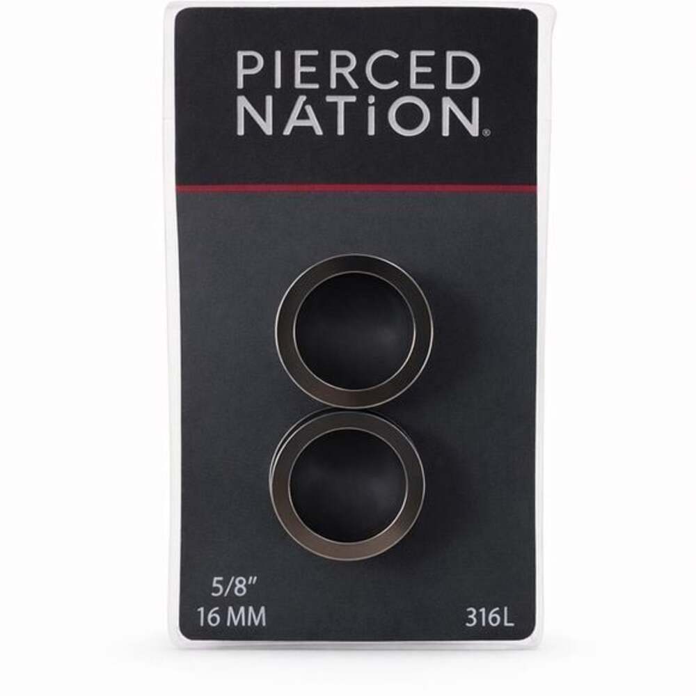 Pierced Nation 5/8” (16mm) Stainless Steel Tunnels / Gauges 316L Body Jewelry​